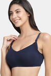 InnerSense Organic Cotton Anti Microbial Soft Nursing Bra With Removable Pads ( Pack Of 2) - Blue — thumbnail 3